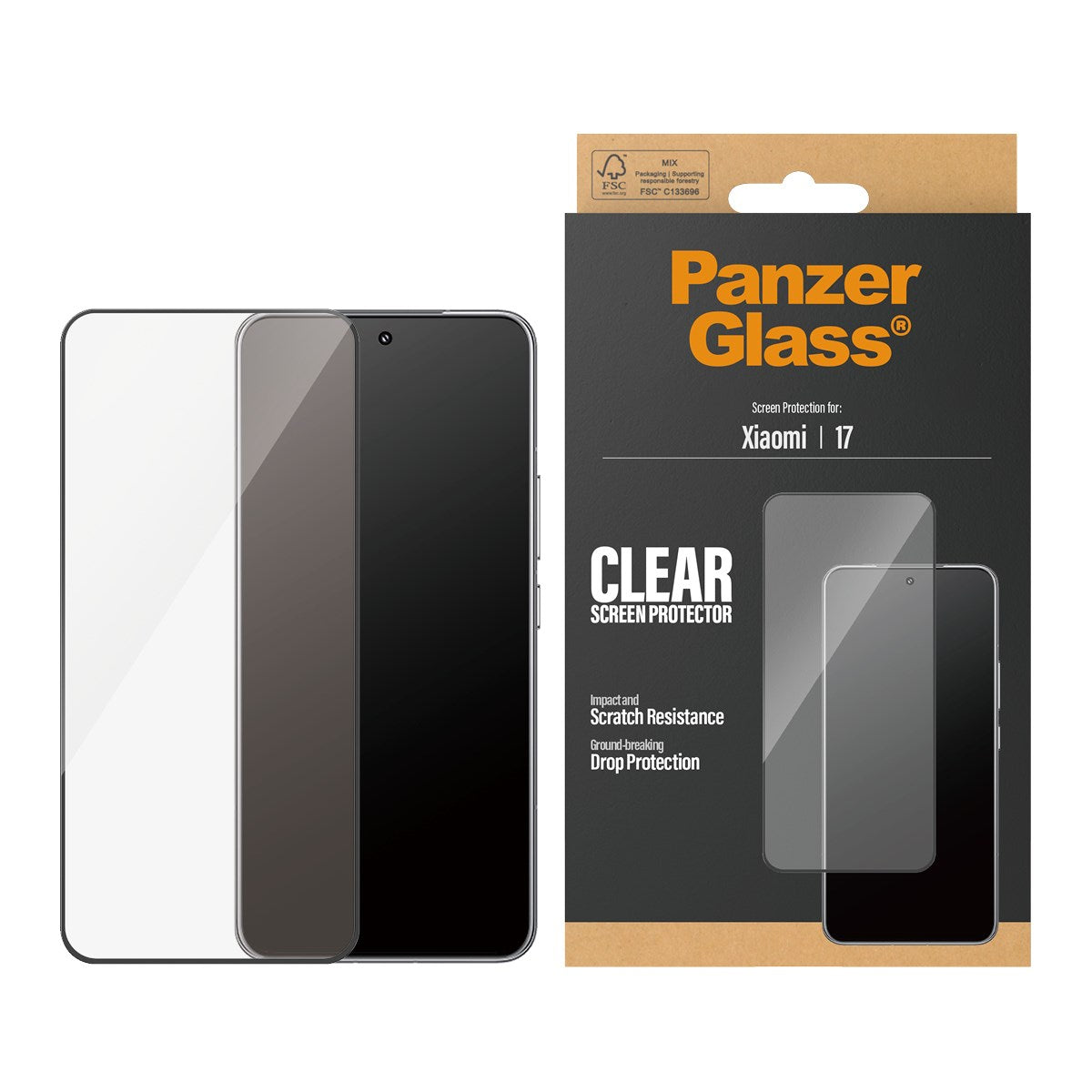 PanzerGlass® Screen Protector Xiaomi 17 | Ultra-Wide Fit